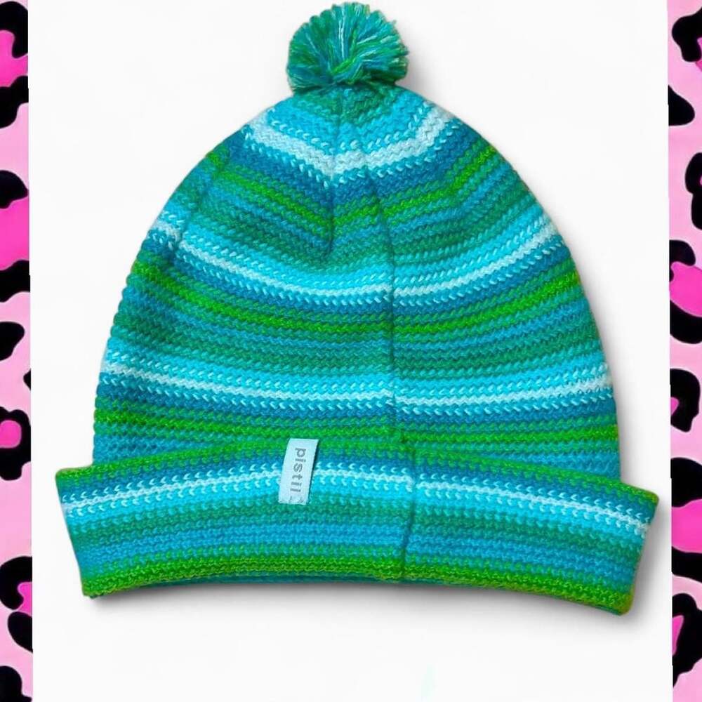 Pistil Lucky Cloche Striped Pom-Pom Beanie Winter Hat